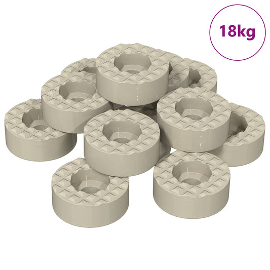 vidaXL Προστάτες ποδιού καρέκλας 18000 pcs Διαφανές Ø 15 x 16 mm PVC