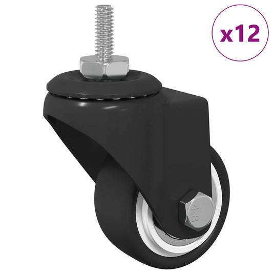 vidaXL Στρόφιγγα 12 τεμ. Μαύρο 40,4 x 40,4 x 19,7 χιλ