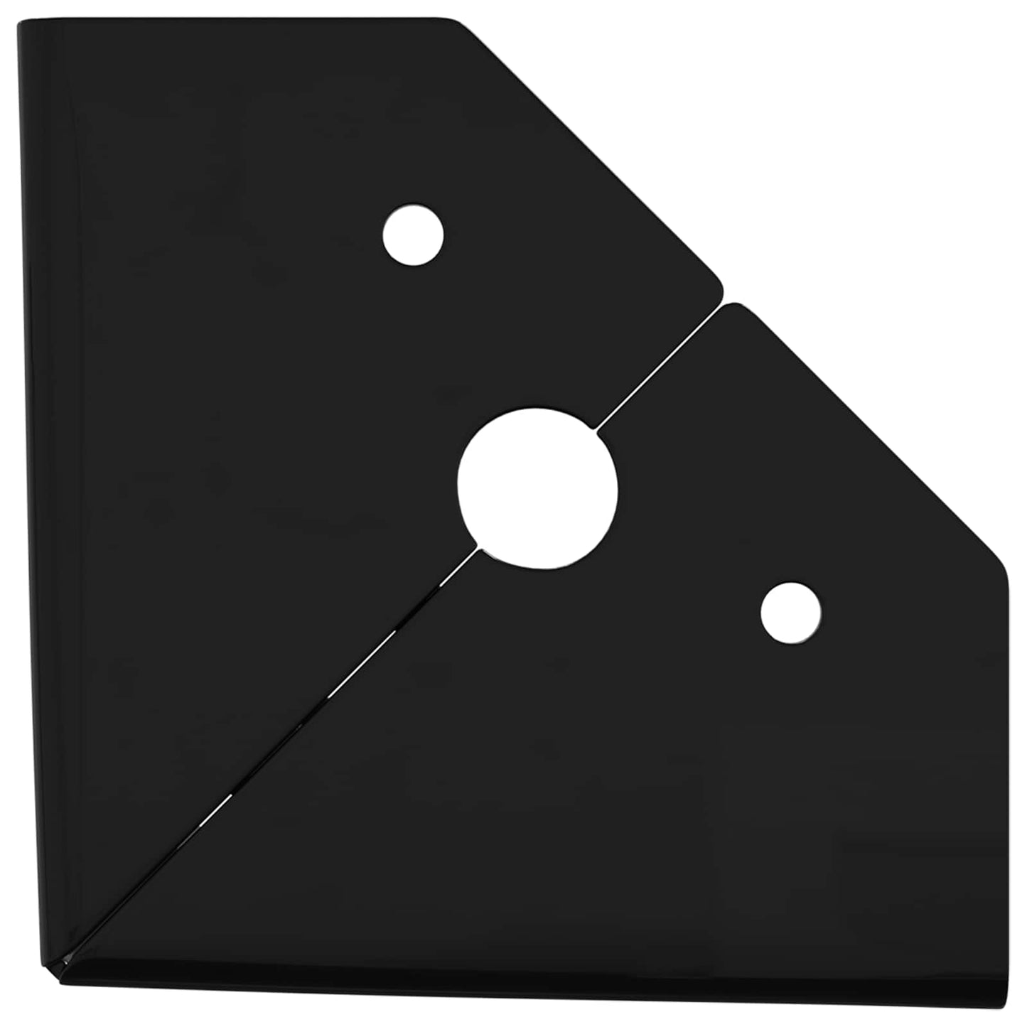 vidaXL Πόδια Επίπλων 12 pcs Μαύρο 54,1 x 54,1 x 100 mm Σίδερο