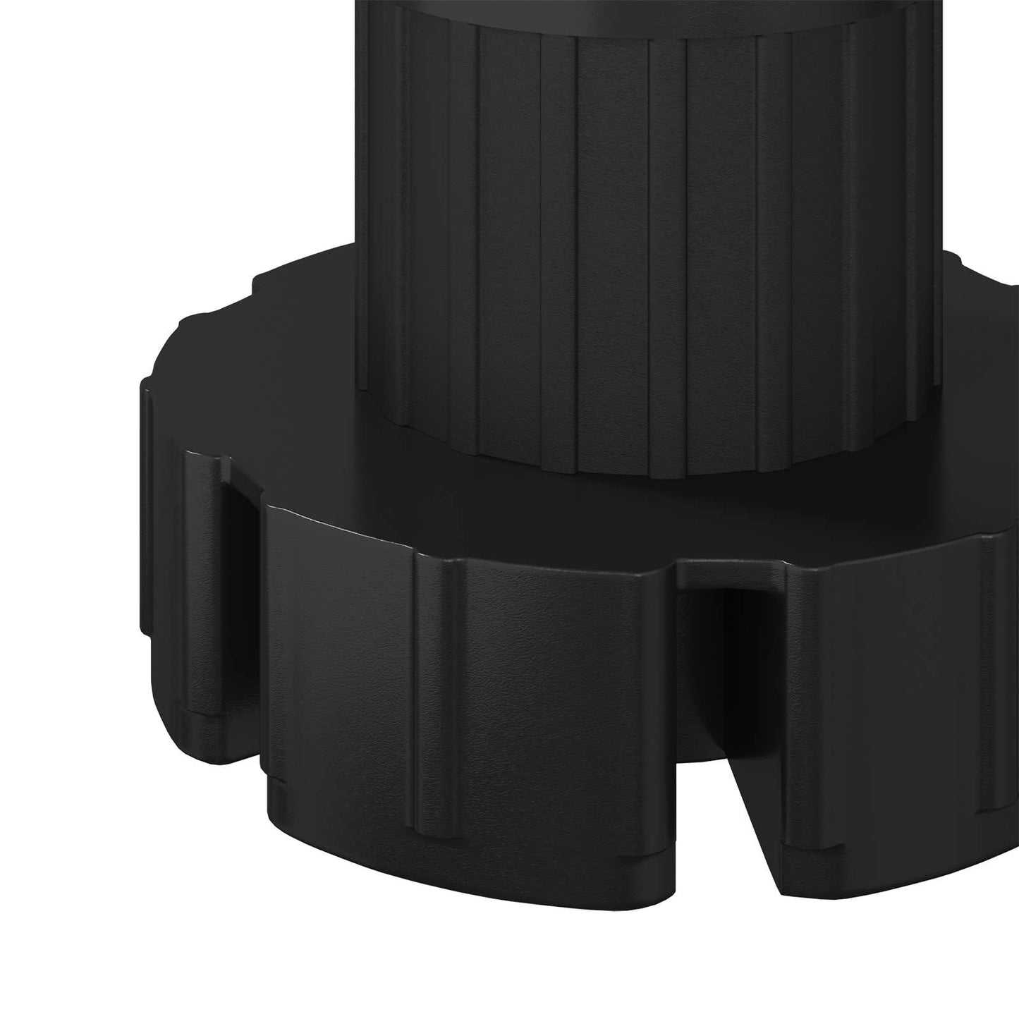 vidaXL Πόδια Επίπλων Ρυθμιζόμενος 2 pcs Μαύρο 46 x 46 x 128 mm PP