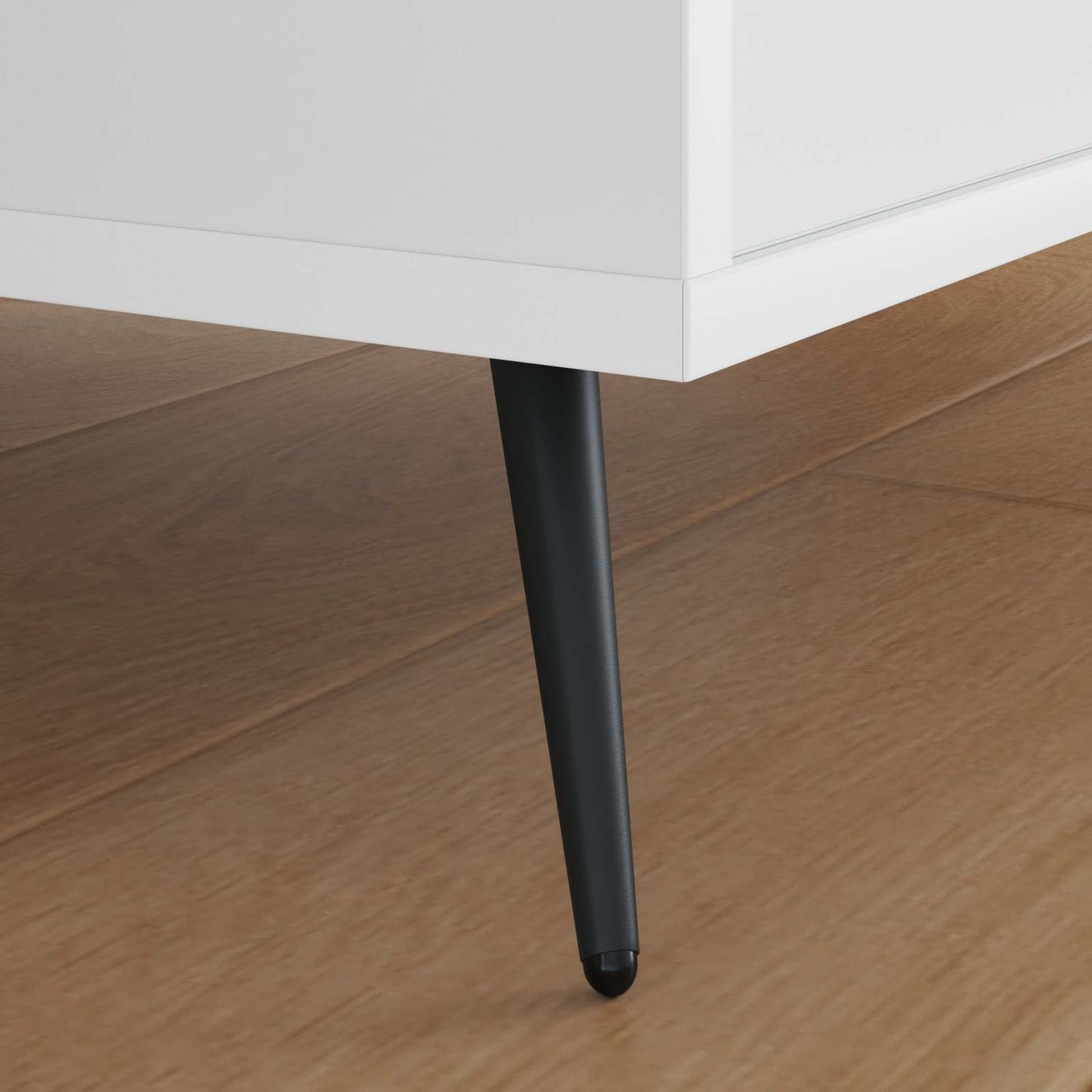 vidaXL Σταντ Πόδια 2 pcs Μαύρο 56 x 56 x 100 mm Σίδερο