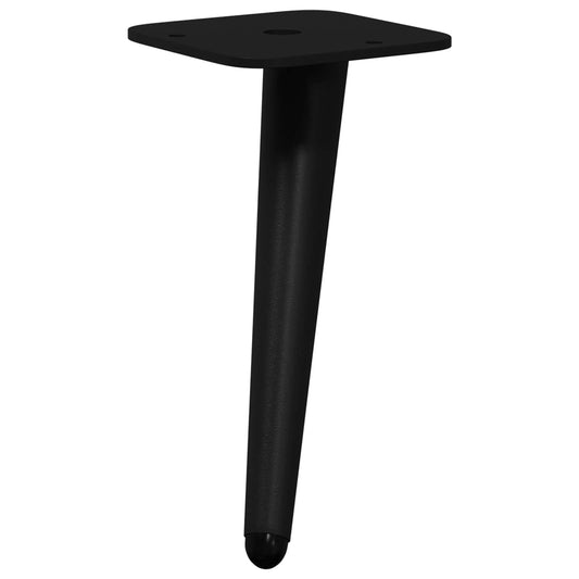 vidaXL Σταντ Πόδια 2 pcs Μαύρο 56 x 56 x 100 mm Σίδερο