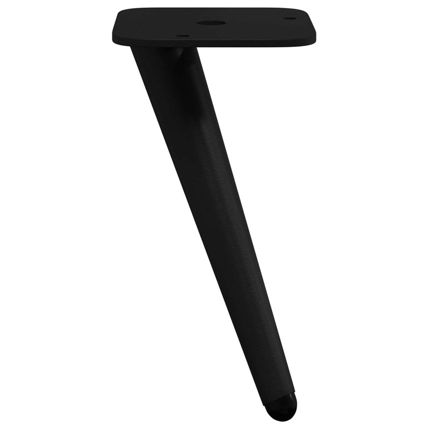 vidaXL Σταντ Πόδια 12 pcs Μαύρο 56 x 56 x 100 mm Σίδερο