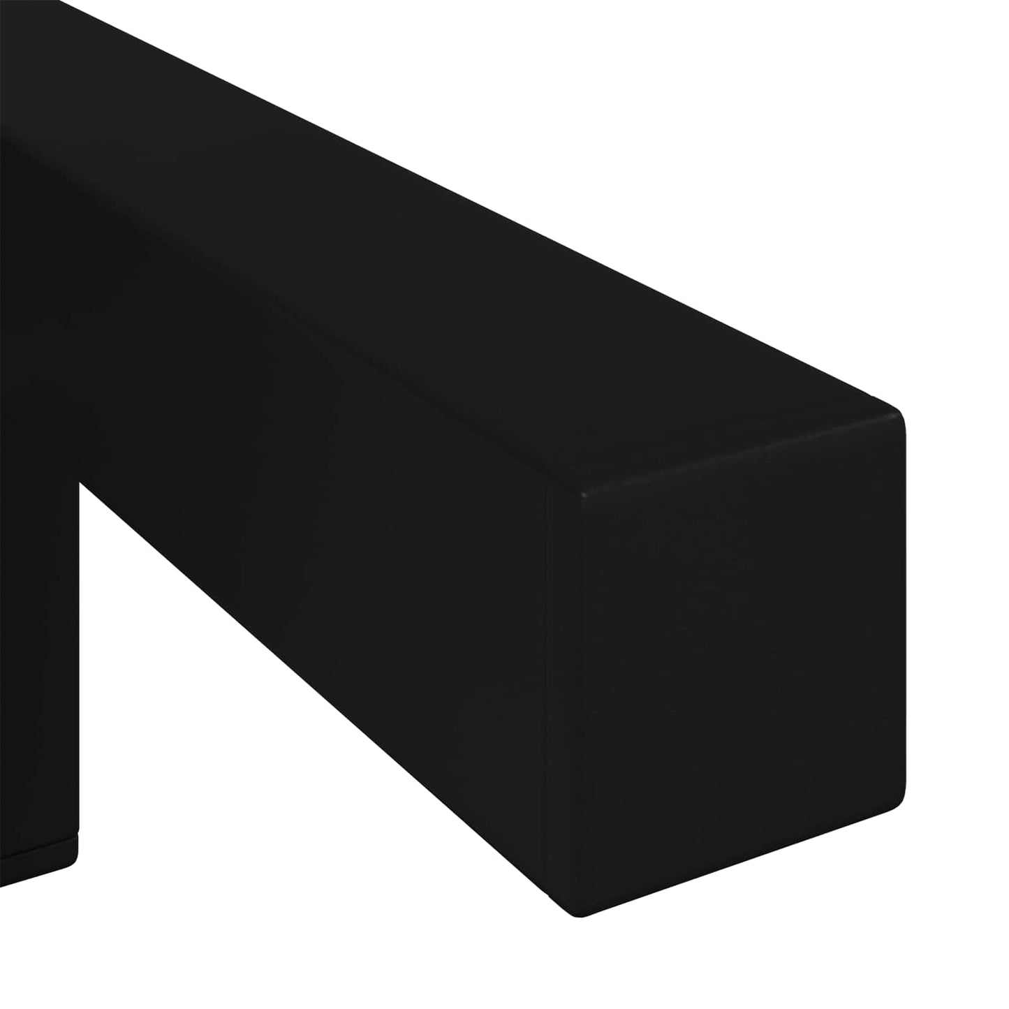 vidaXL Στηρίγματα 2 pcs Μαύρο 57 x 57 x 100 mm Σίδερο