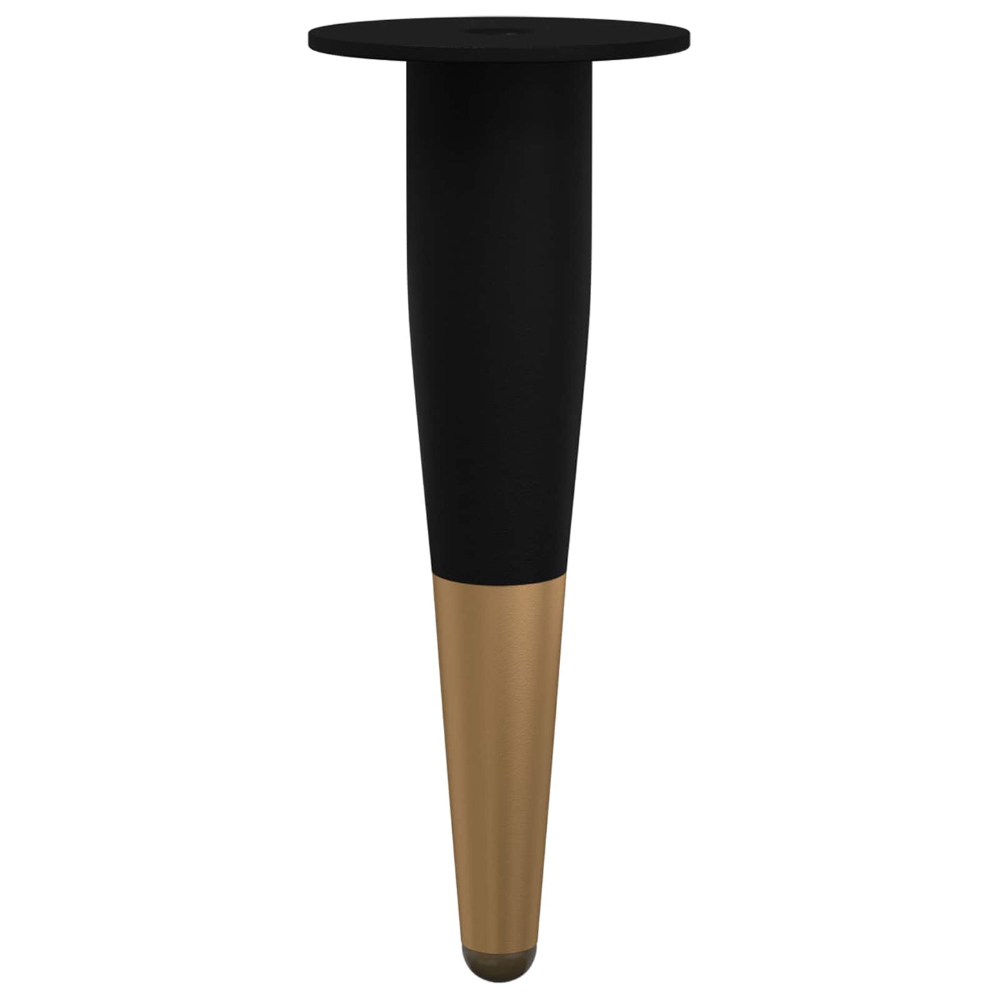 vidaXL Πόδια Επίπλων 2 pcs Μαύρο και Χρυσό Ø 40 x 98 mm Σίδερο