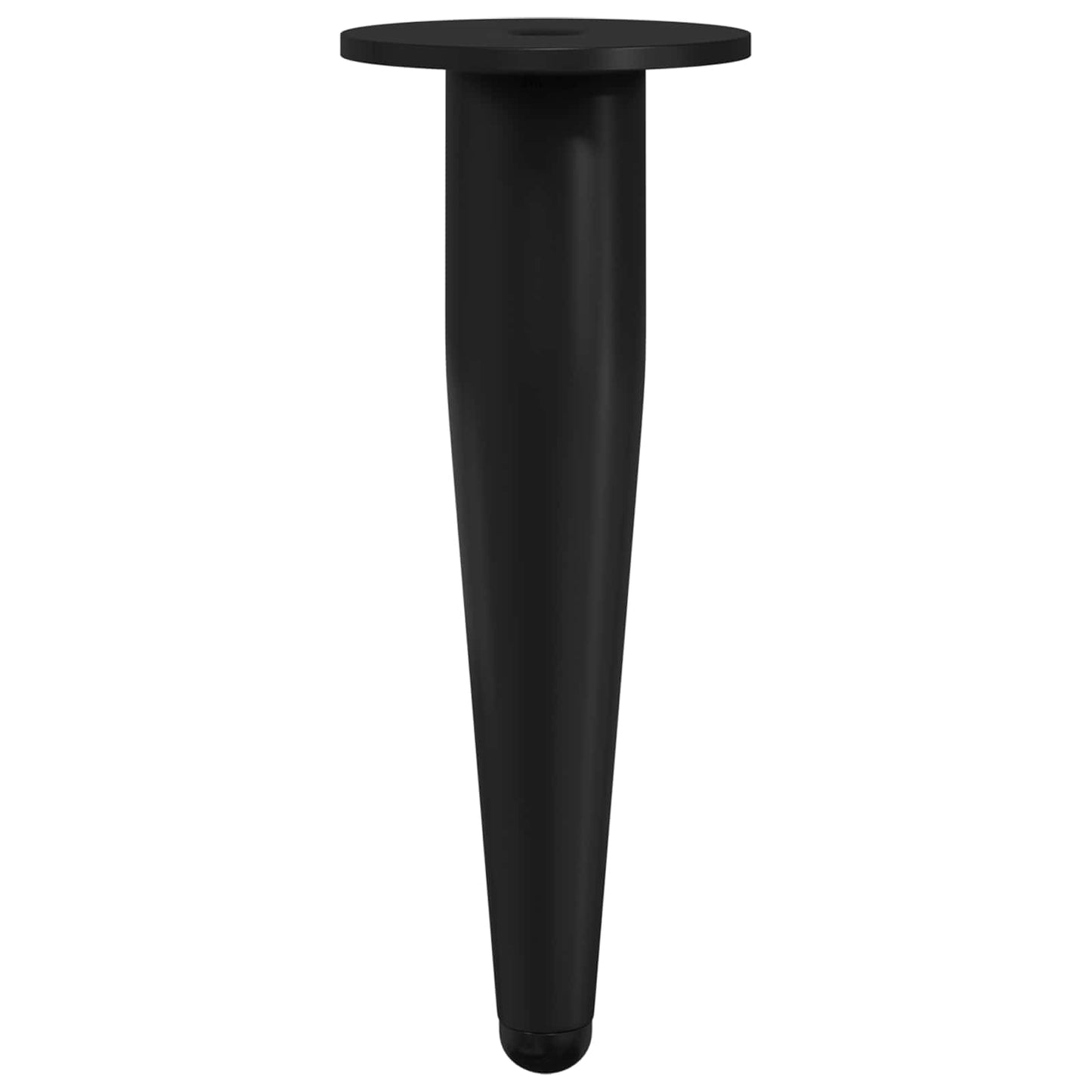 vidaXL Πόδια Επίπλων 2 pcs Μαύρο Ø 40 x 98 mm Σίδερο