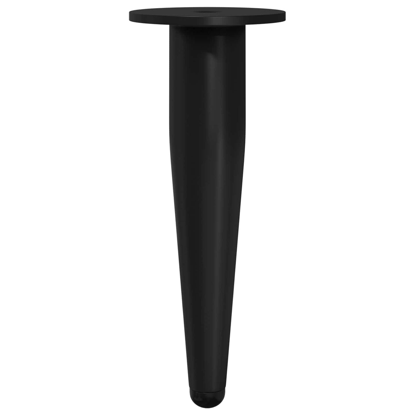 vidaXL Πόδια Επίπλων 2 pcs Μαύρο Ø 40 x 98 mm Σίδερο