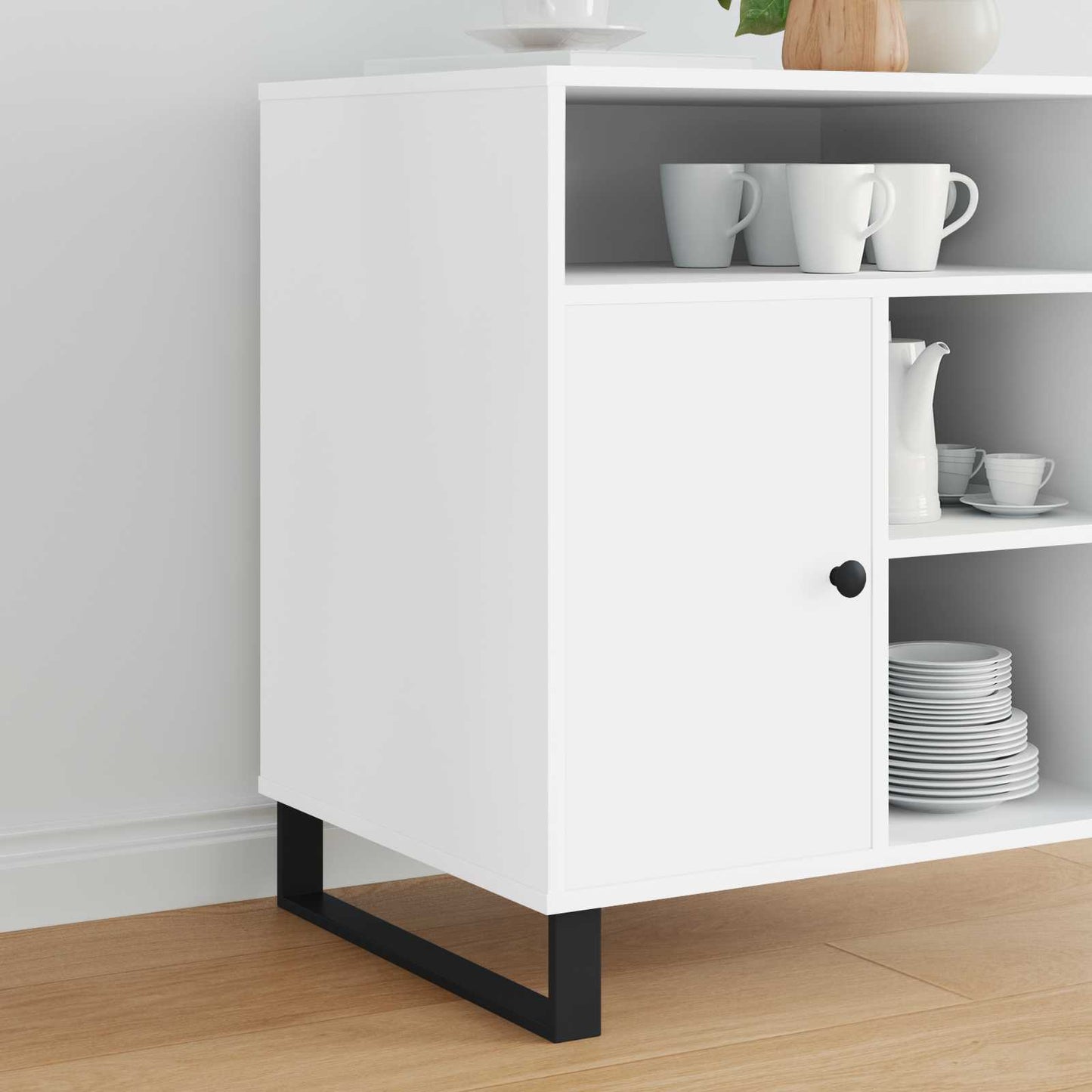 vidaXL Πόδια Επίπλων 12 pcs Μαύρο 481 x 40,5 x 100 χιλ Σίδερο
