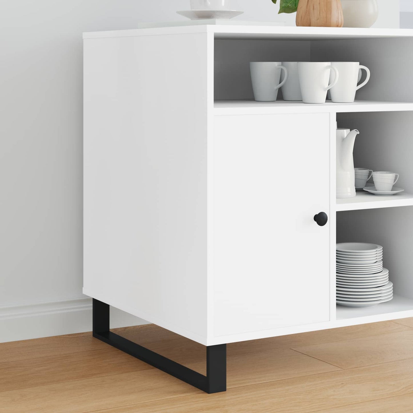 vidaXL Πόδια Επίπλων 2 pcs Μαύρο 546 x 40,5 x 100 χιλ Σίδερο