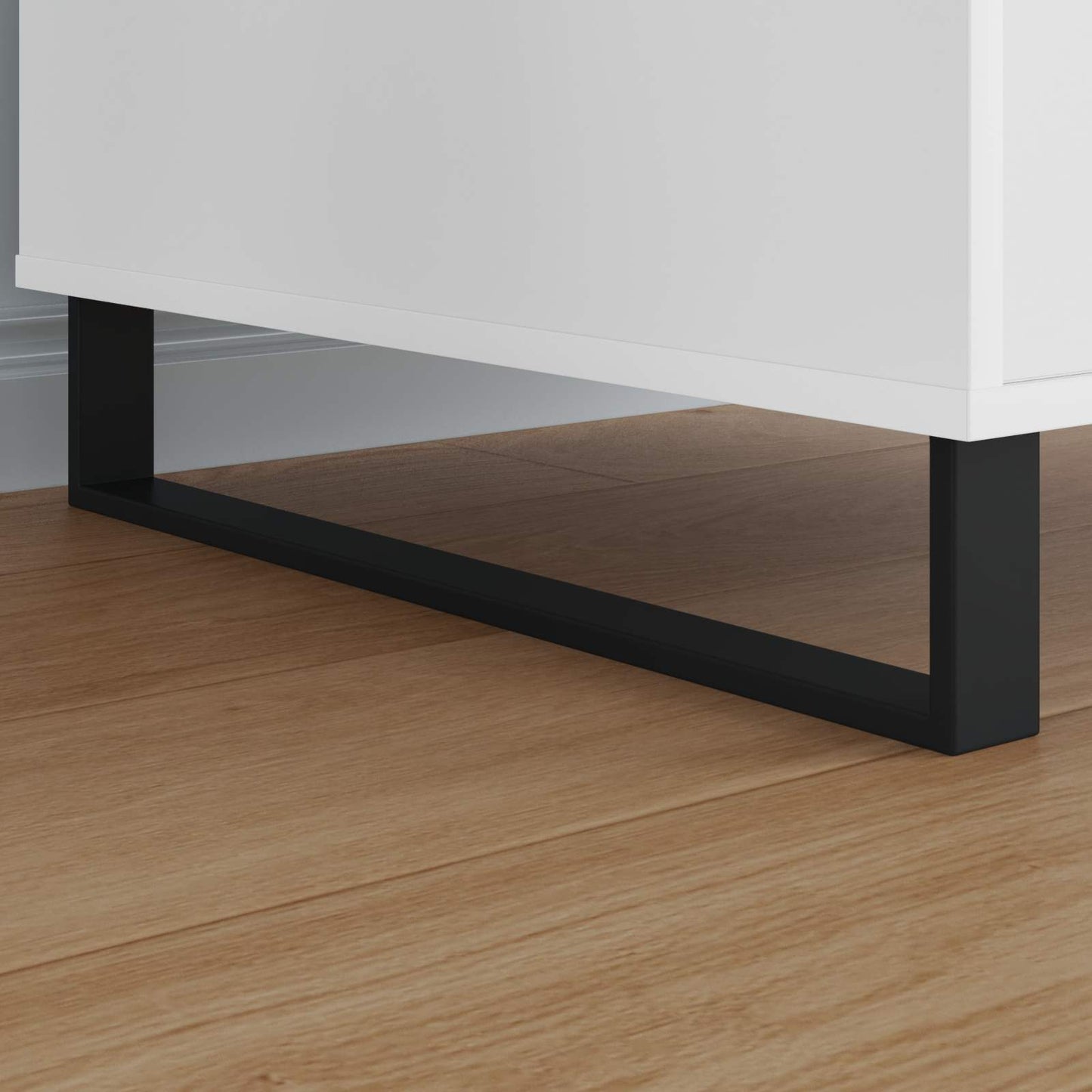 vidaXL Πόδια Επίπλων 12 pcs Μαύρο 546 x 40,5 x 100 χιλ Σίδερο