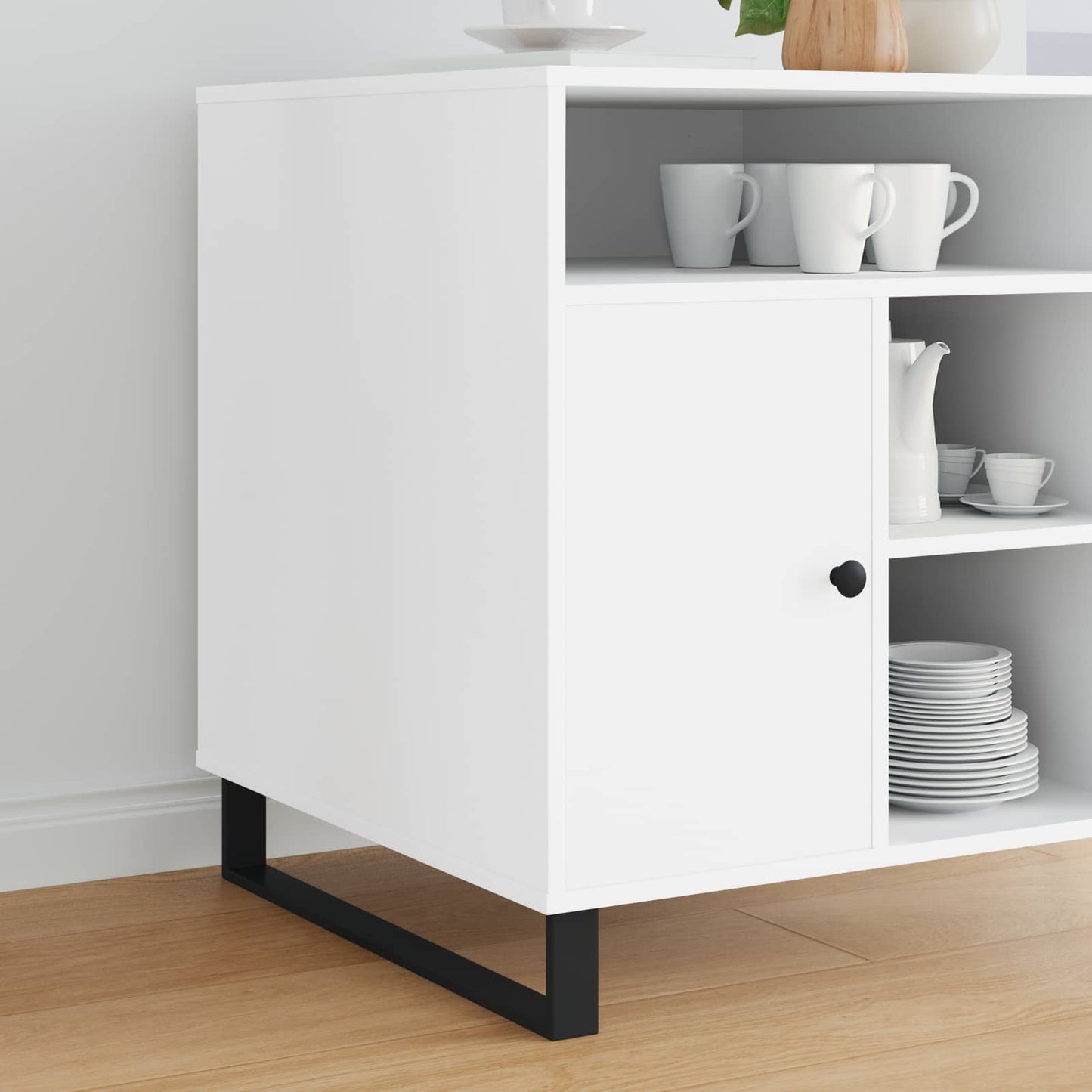 vidaXL Πόδια Επίπλων 2 pcs Μαύρο 596 x 40,5 x 100 χιλ Σίδερο