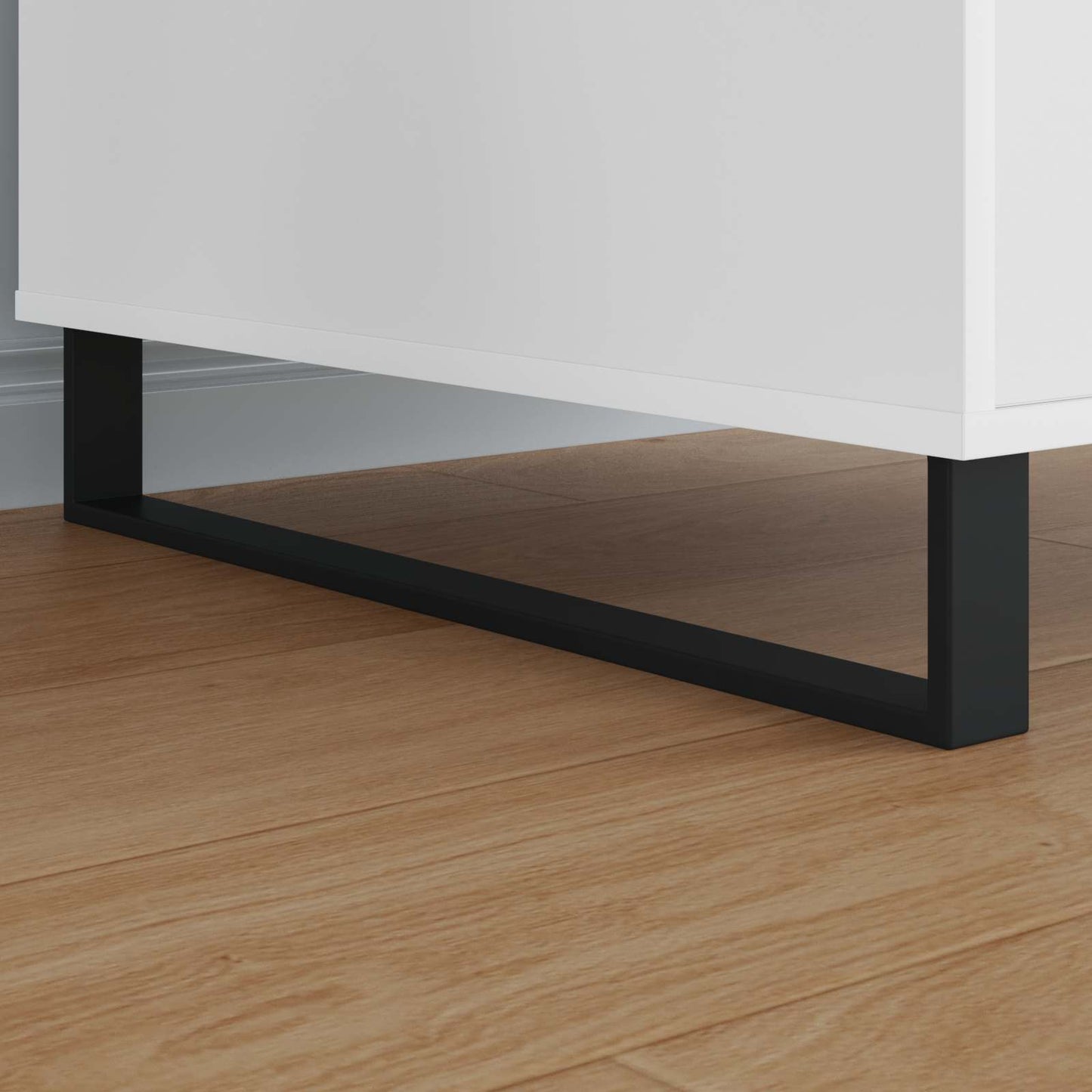vidaXL Πόδια Επίπλων 2 pcs Μαύρο 596 x 40,5 x 100 χιλ Σίδερο