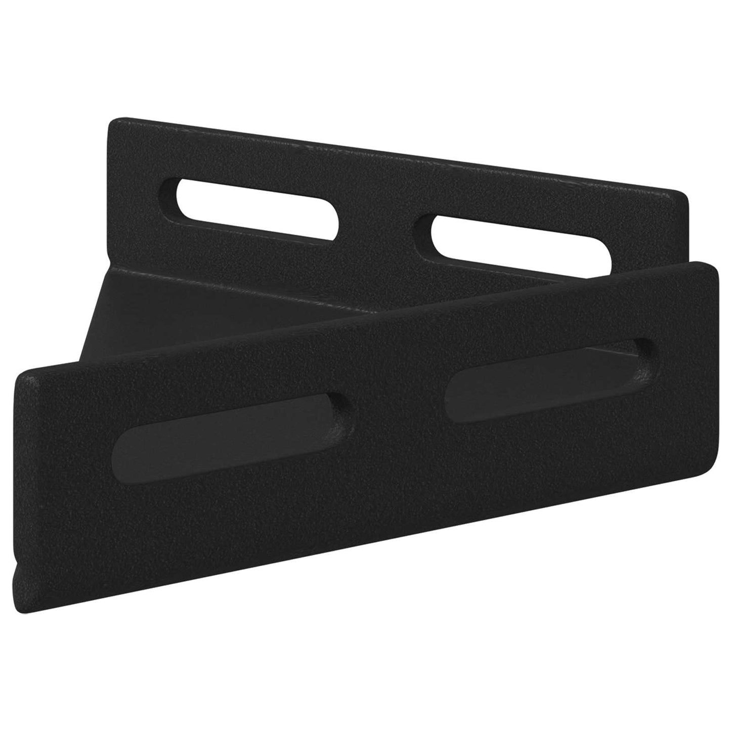vidaXL Βραχίονας Γωνίας 2 pcs Μαύρο 138,5 x 50,5 x 16 mm Σίδερο