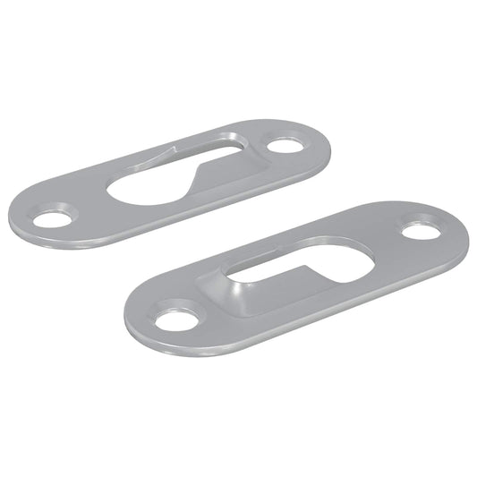 vidaXL ΚΡΕΜΑΣΤΡΑ ΜΕ ΚΛΕΙΔΩΜΑ 2 τεμ. Ασημί 45 x 16 x 3.5 mm Σίδερο