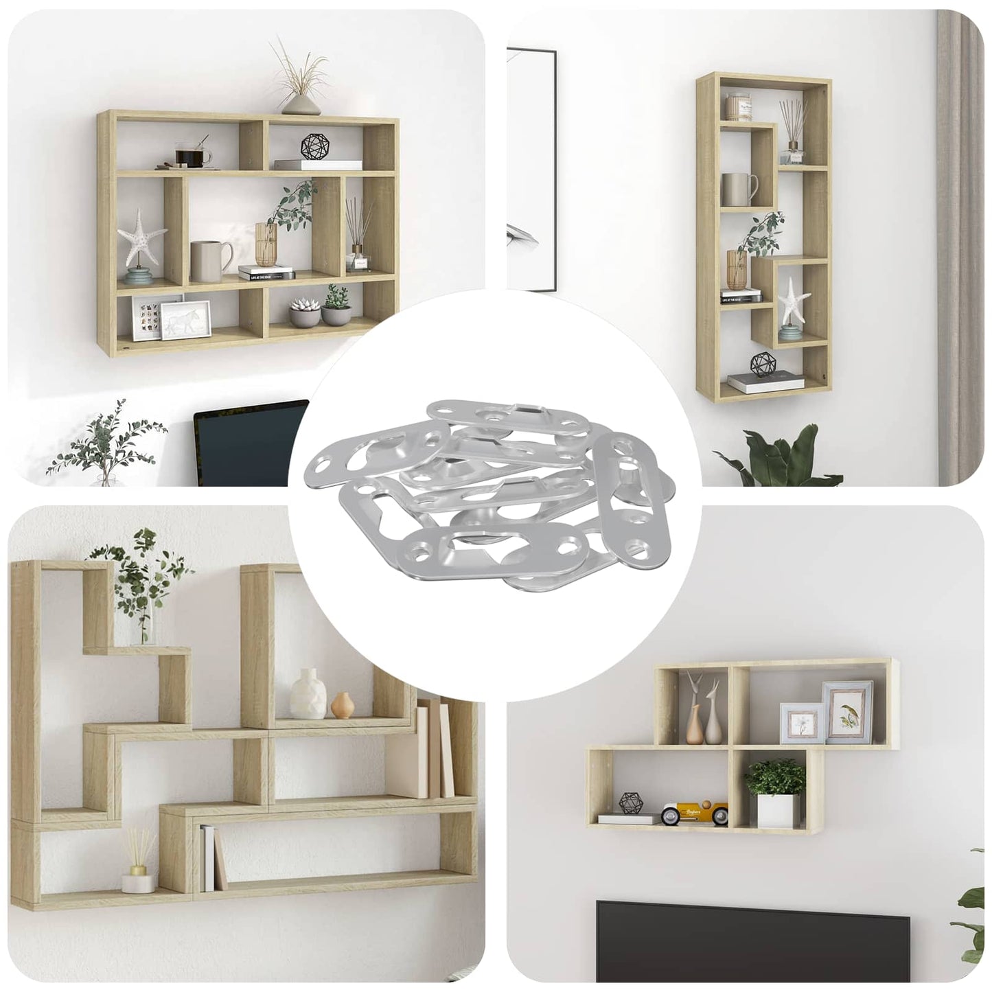 vidaXL ΚΡΕΜΑΣΤΡΑ ΜΕ ΚΛΕΙΔΩΜΑ 12 pcs Ασημί 45 x 16 x 3.5 mm Σίδερο