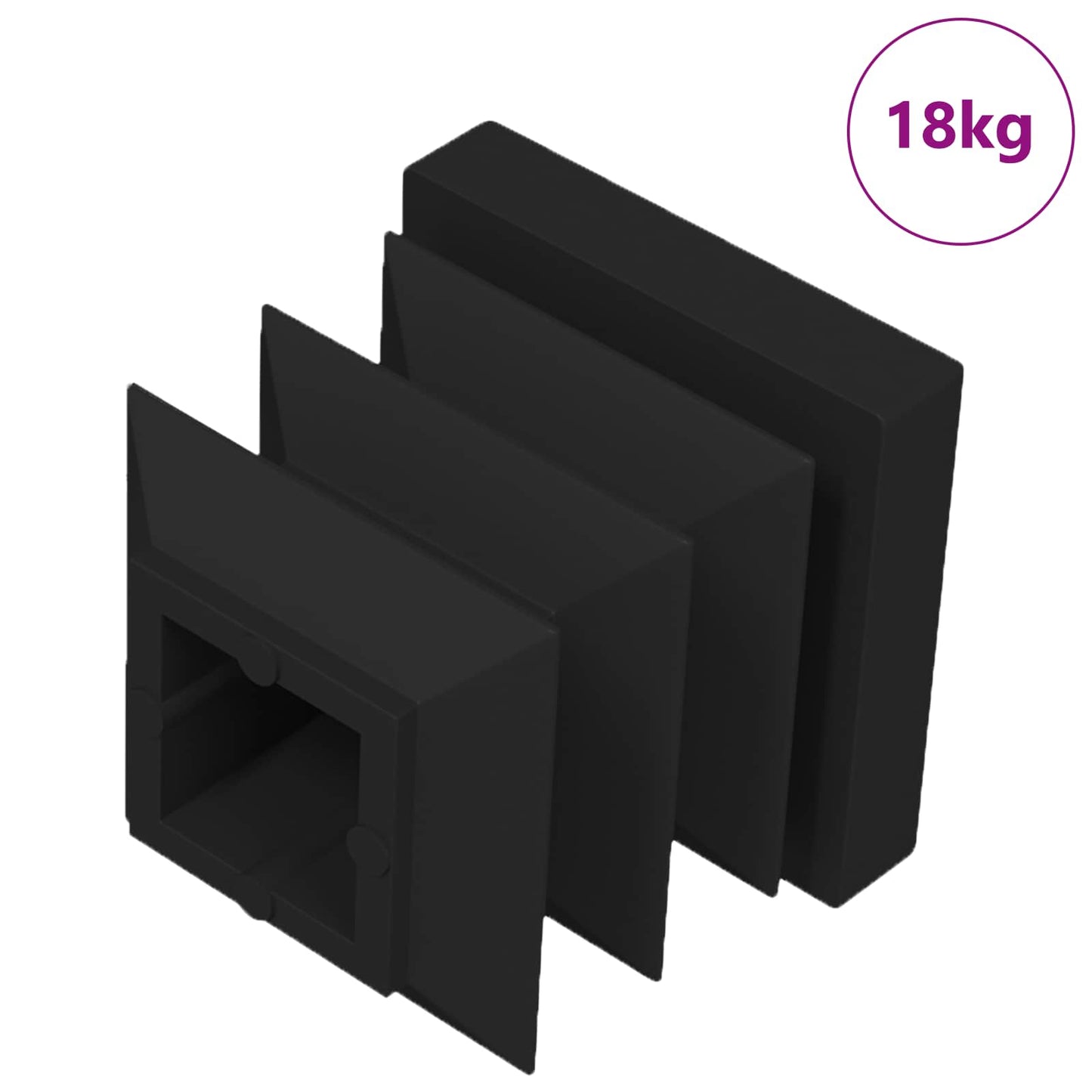 vidaXL Καπάκια Τέλους 10909 pcs Μαύρο 15 x 15 x 15 χιλιοστά PP