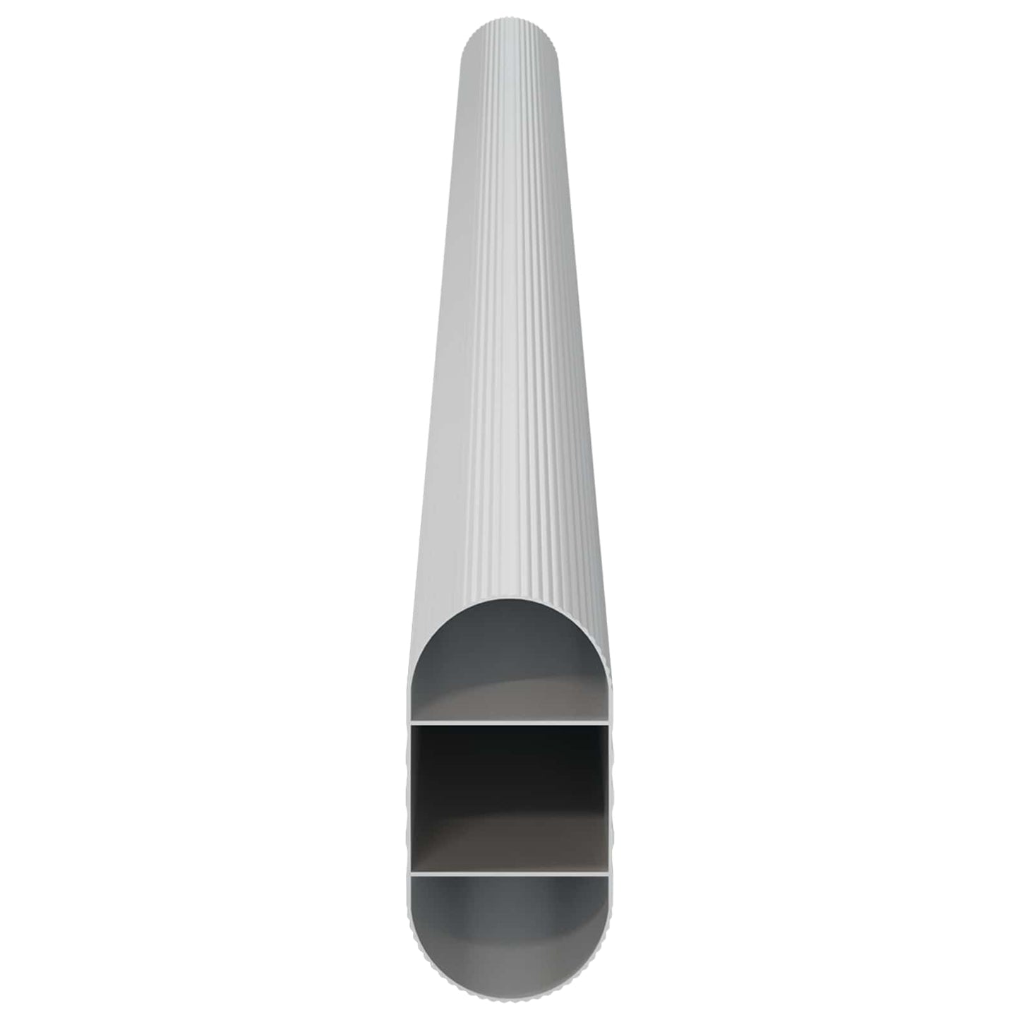 vidaXL Ράβδος Ντουλάπας 12 pcs Ασημί 316 x 15 x 29 mm