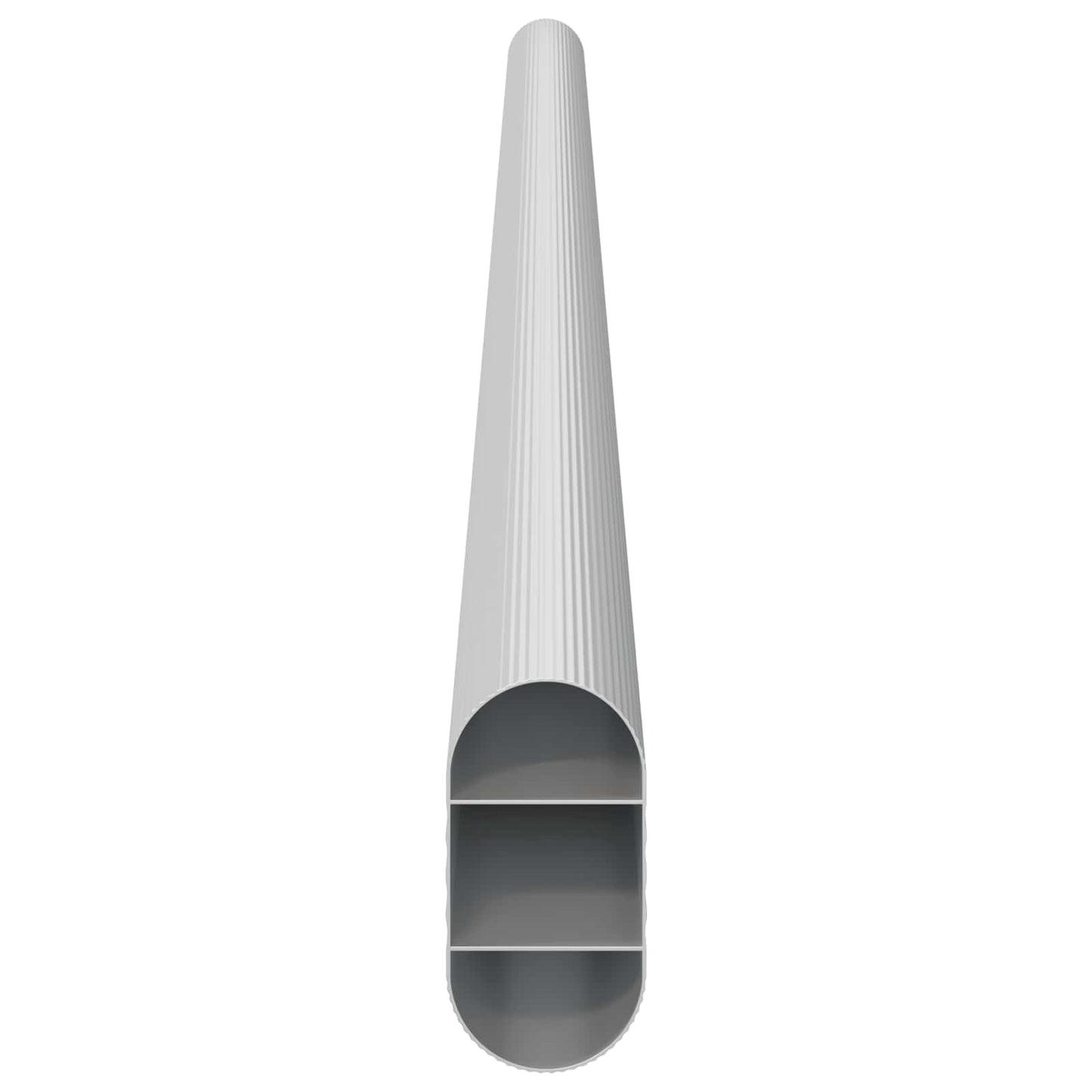 vidaXL Ράβδος Ντουλάπας 12 pcs Ασημί 464 x 15 x 29 mm