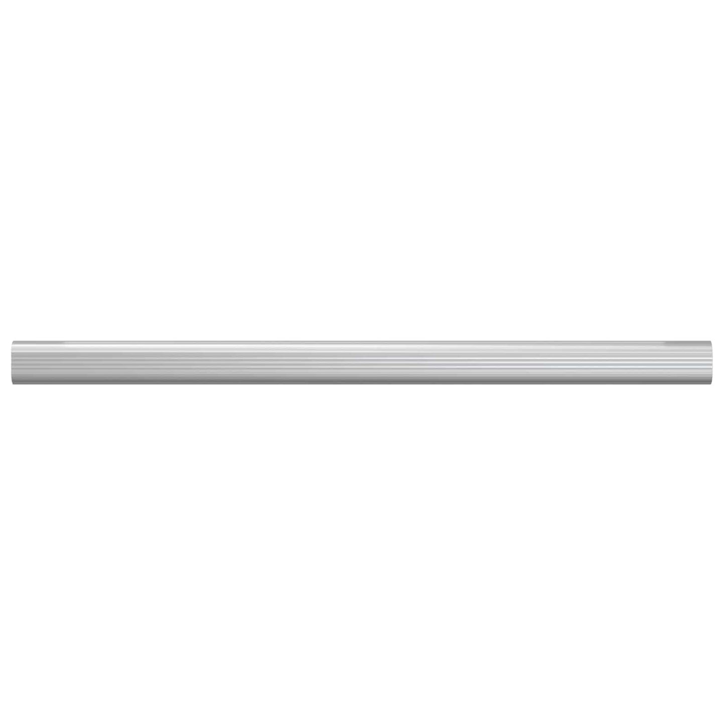 vidaXL Ράβδος Ντουλάπας 2 pcs Ασημί 472 x 15 x 29 mm Αλουμινένιο Κράμα