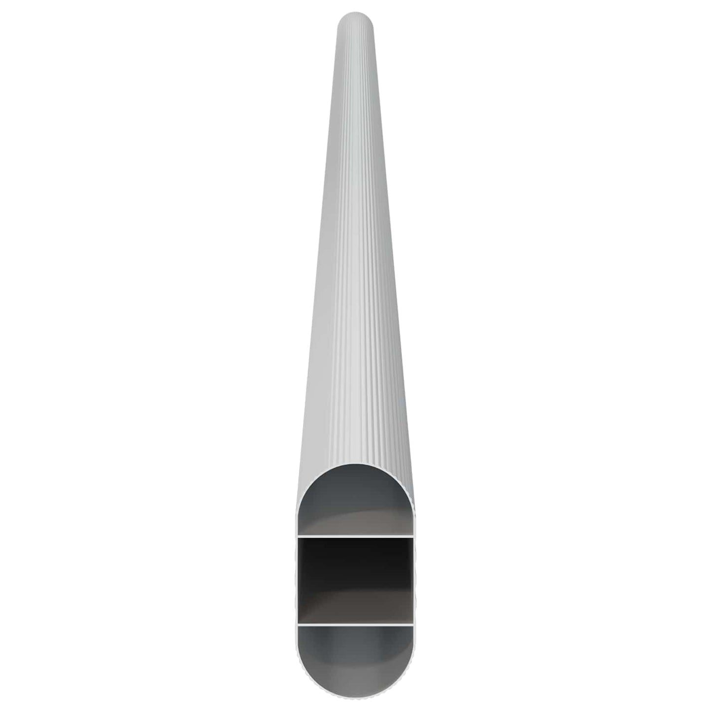 vidaXL Ράβδος Ντουλάπας 12 pcs Ασημί 664 x 15 x 29 mm