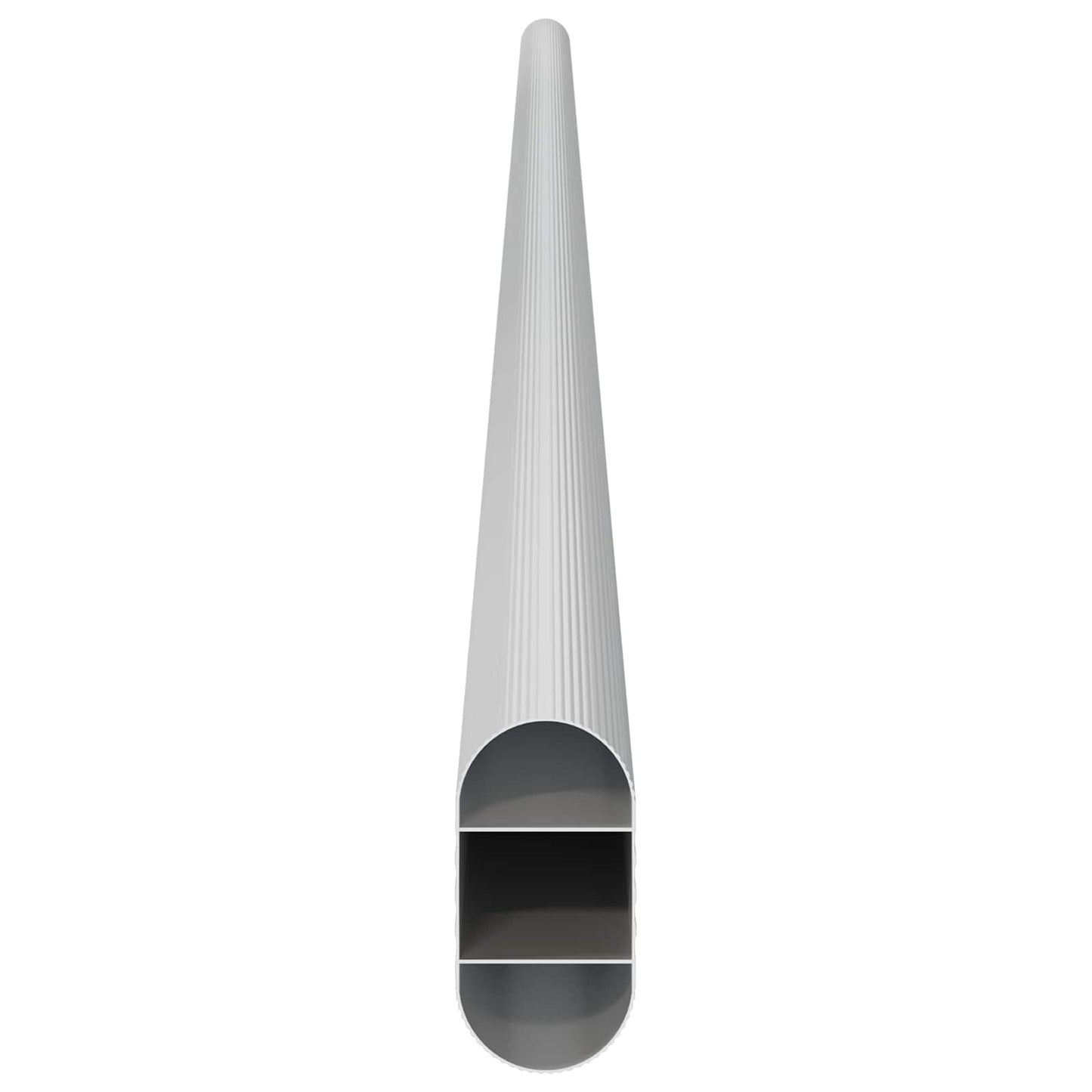 vidaXL Ράβδος Ντουλάπας 12 pcs Ασημί 764 x 15 x 29 mm