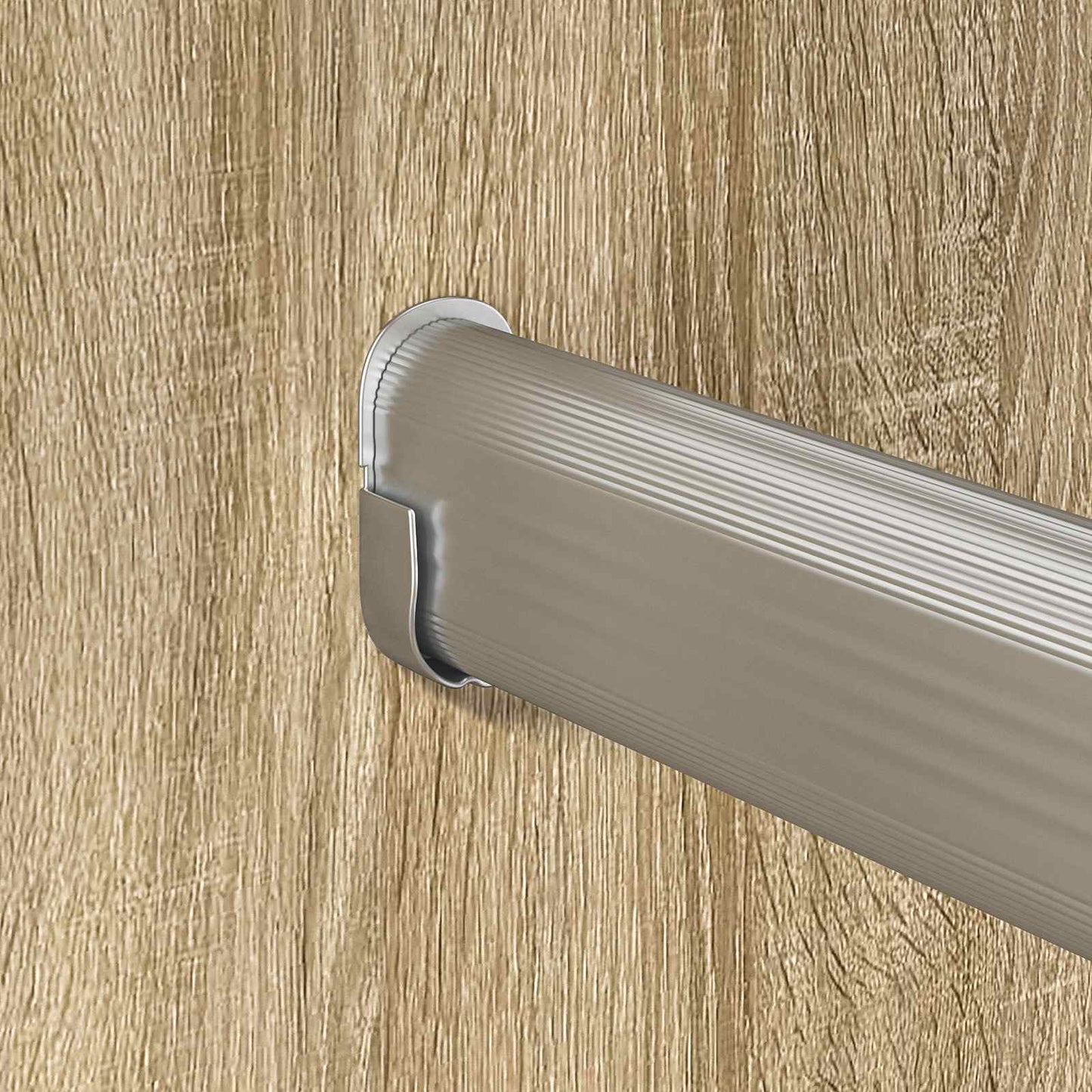 vidaXL Ράβδος Ντουλάπας 12 pcs Ασημί 964 x 15 x 29 mm