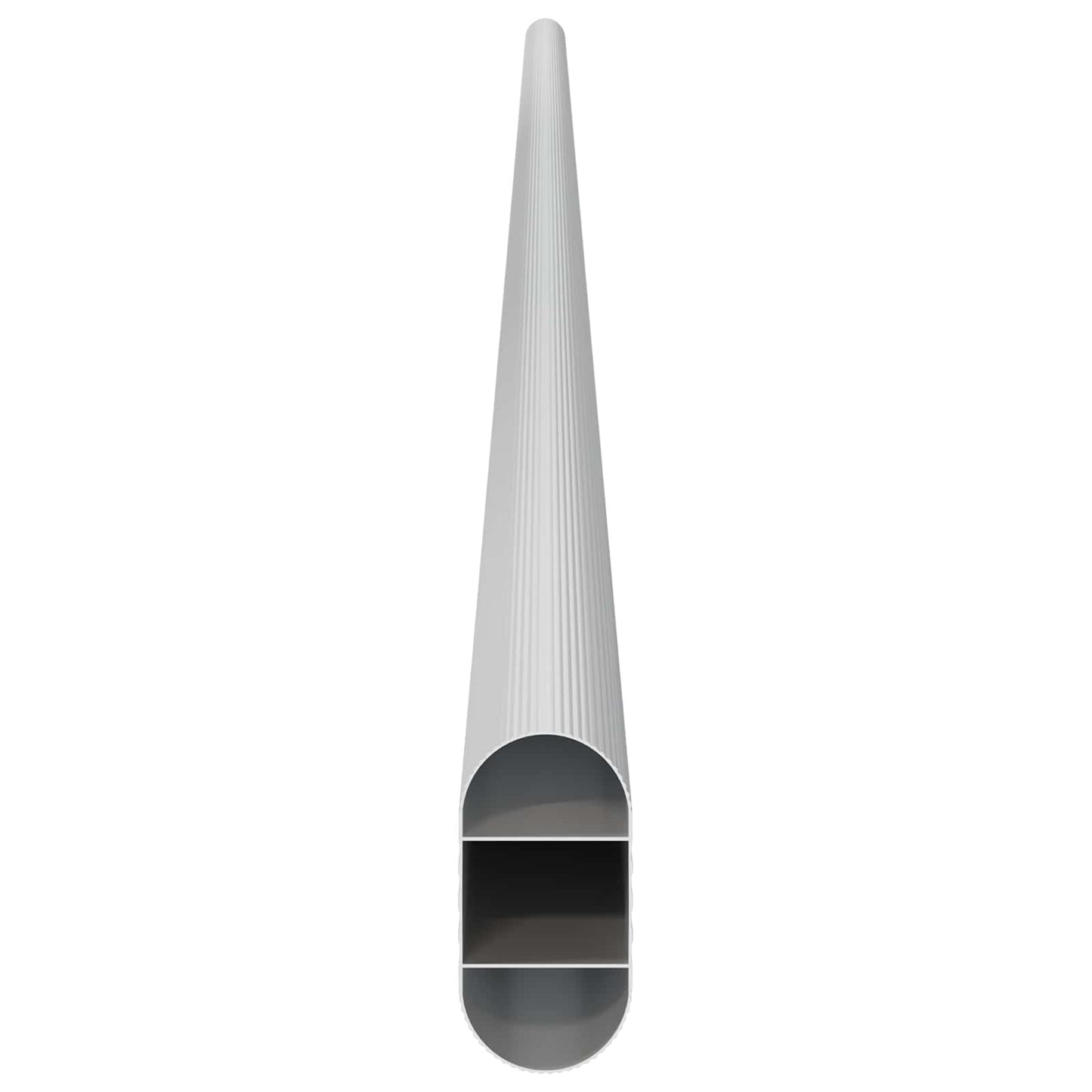 vidaXL Ράβδος Ντουλάπας 12 pcs Ασημί 964 x 15 x 29 mm