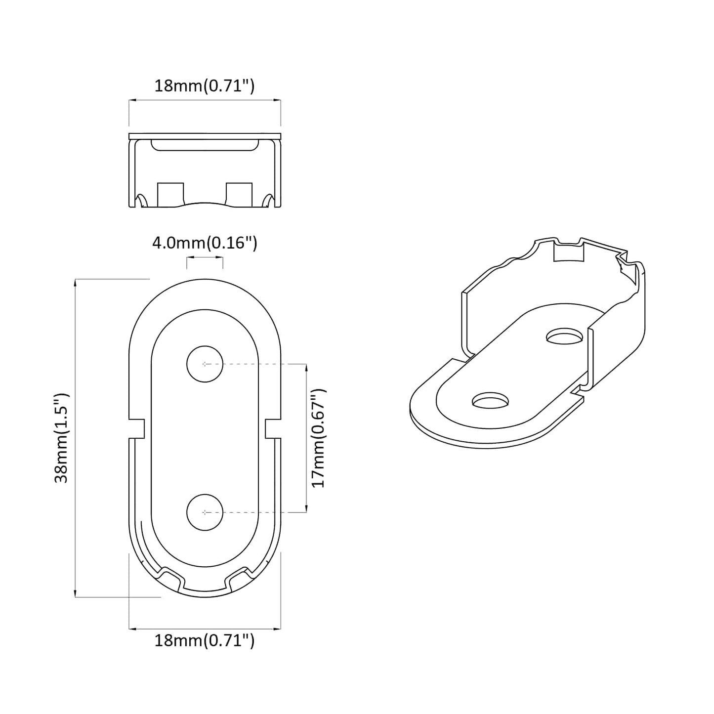vidaXL Βραχίοντας ράγας ντουλάπας 2 pcs Άσπρος Ψευδάργυρος Σίδερο