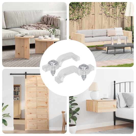 vidaXL Κλιπ LED Ταινίας 2 pcs Διαφανές 2 x 1 x 0.5 εκ