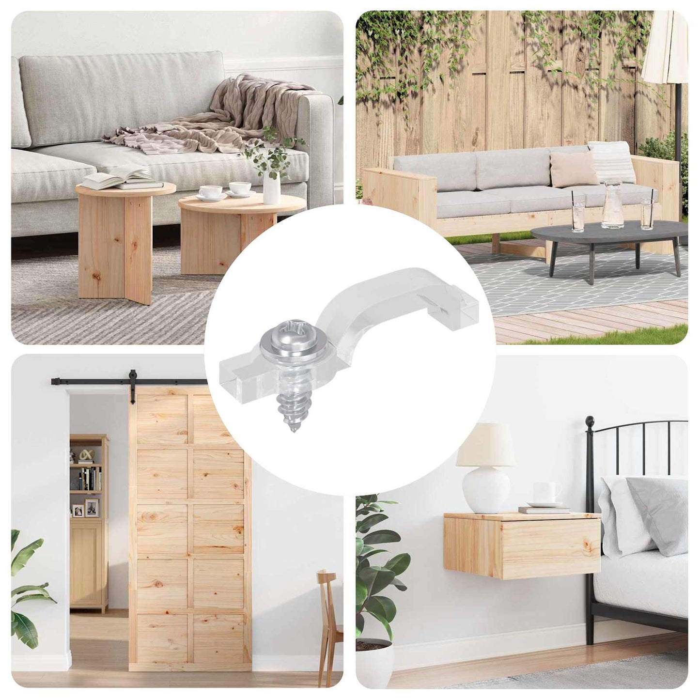 vidaXL Κλιπ LED Ταινίας 12 pcs Διαφανές 2 x 1 x 0.5 εκ