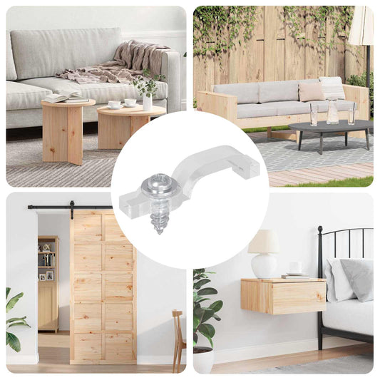 vidaXL Κλιπ LED Ταινίας 12 pcs Διαφανές 2 x 1 x 0.5 εκ