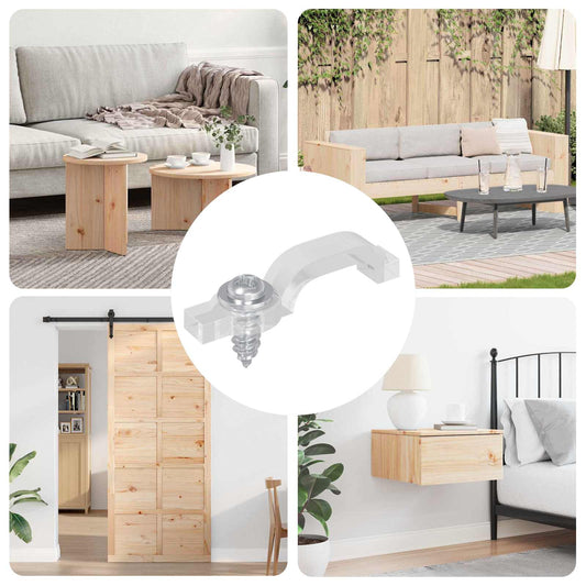 vidaXL Κλιπ LED Ταινίας 2 pcs Διαφανές 2 x 1 x 0.5 εκ