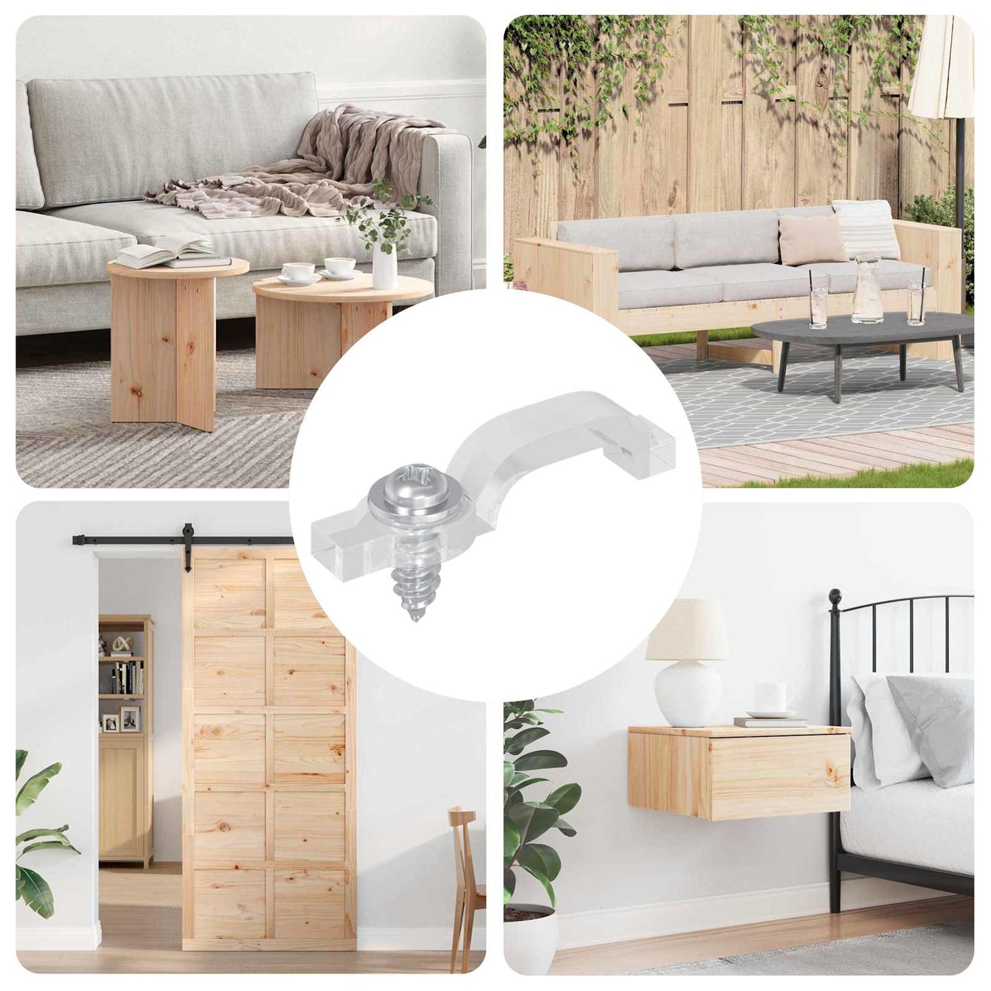 vidaXL Κλιπ LED Ταινίας 2 pcs Διαφανές 2 x 1 x 0.5 εκ