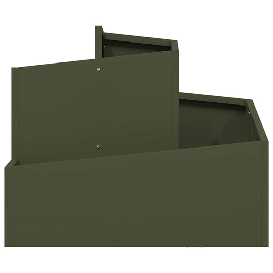 vidaXL Γλάστρα Κήπου Ελιά Πράσινη 60 x 60 x 50 εκ