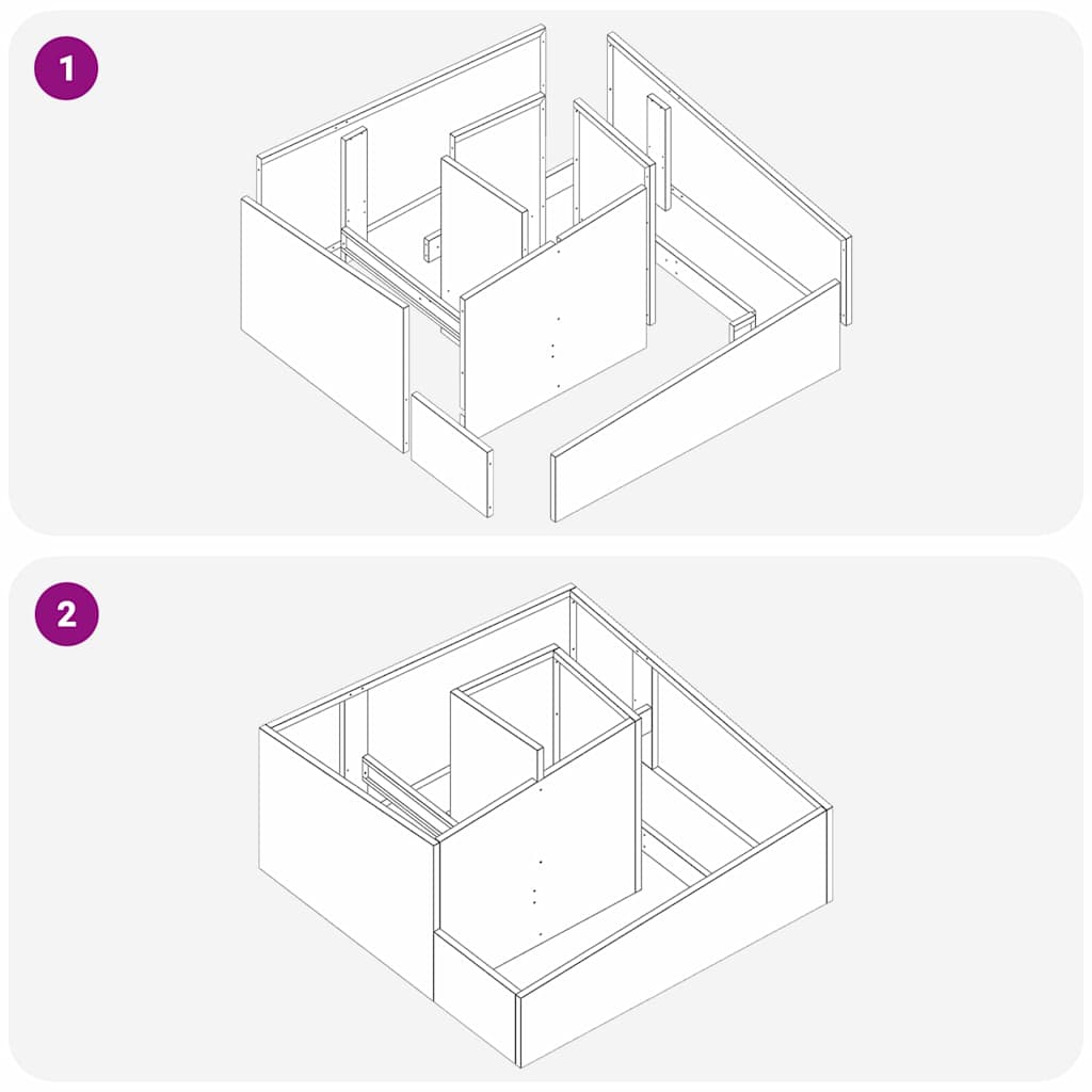 vidaXL Γλάστρα Κήπου Λευκό 80 x 80 x 50 εκ. Ψυχρής έλασης χάλυβας