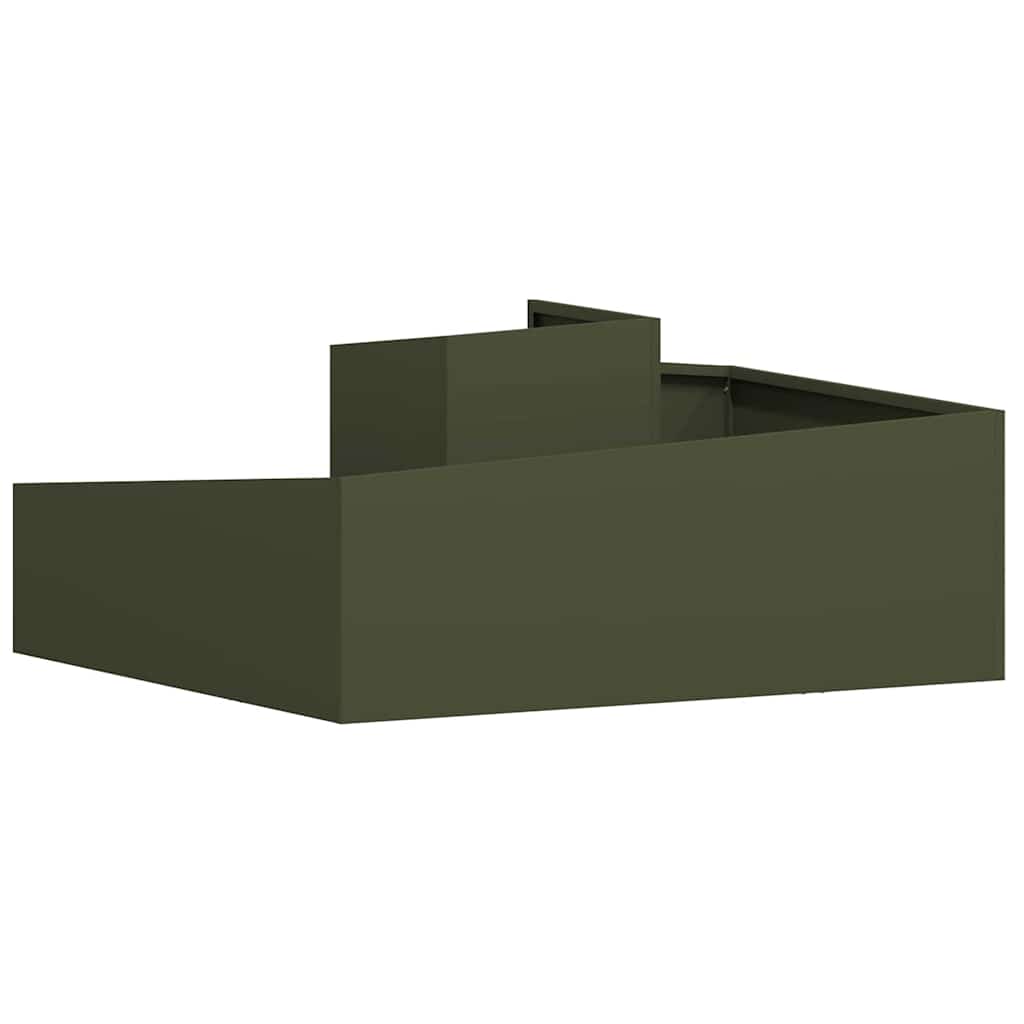 vidaXL Γλάστρα Κήπου Ελιά Πράσινη 100 x 100 x 50 cm
