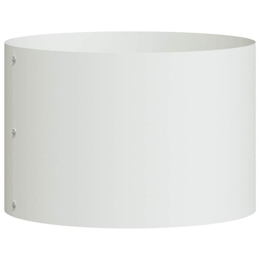 vidaXL Γλάστρα Κήπου Λευκό 30 x 30 x 20 cm Ψυχρής έλασης χάλυβας