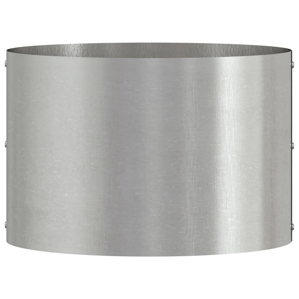 vidaXL Γλάστρα Κήπου Ασημί 30 x 30 x 20 cm Ανοξείδωτο ατσάλι