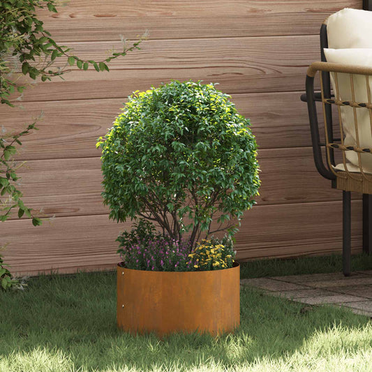 vidaXL Γλάστρα Κήπου Καφέ 30 x 30 x 20 cm Ατσάλι Σκληρυθέν στον Αέρα