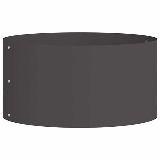 vidaXL Γλάστρα Κήπου Μαύρο 40 x 40 x 20 cm Ψυχρής έλασης χάλυβας