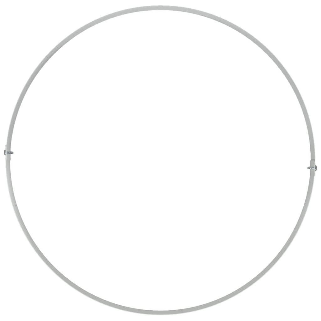 vidaXL Γλάστρα Κήπου 5 pcs Λευκό 40 x 40 x 20 cm Ψυχρής έλασης χάλυβας