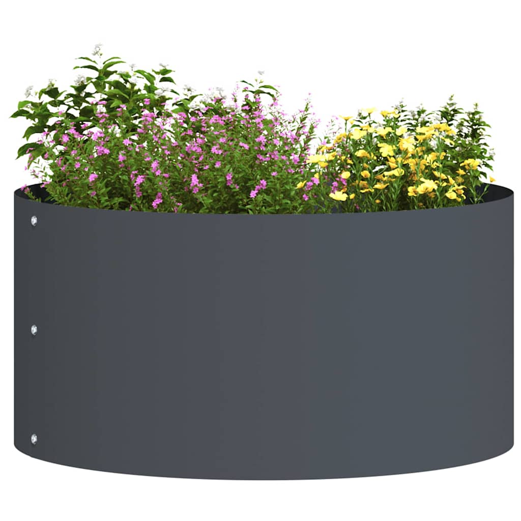 vidaXL Ζαρντινιέρες κήπου 5 pcs Ανθρακί 40 x 40 x 20 cm Ατσάλι