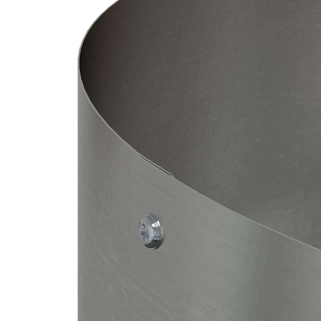 vidaXL Γλάστρα Κήπου Ασημί 40 x 40 x 20 cm Ανοξείδωτο ατσάλι