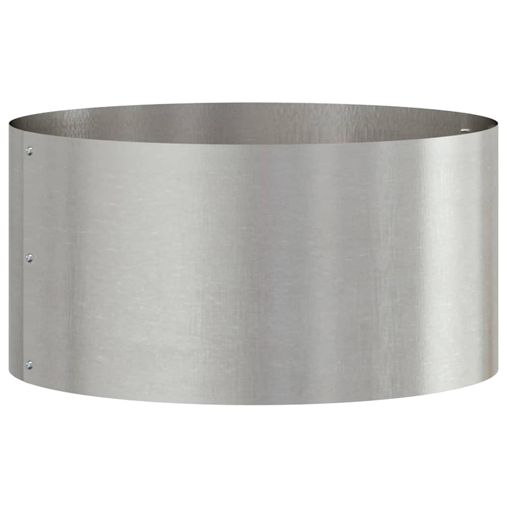 vidaXL Γλάστρα Κήπου Ασημί 40 x 40 x 20 cm Ανοξείδωτο ατσάλι