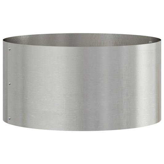 vidaXL Γλάστρα Κήπου Ασημί 40 x 40 x 20 cm Ανοξείδωτο ατσάλι
