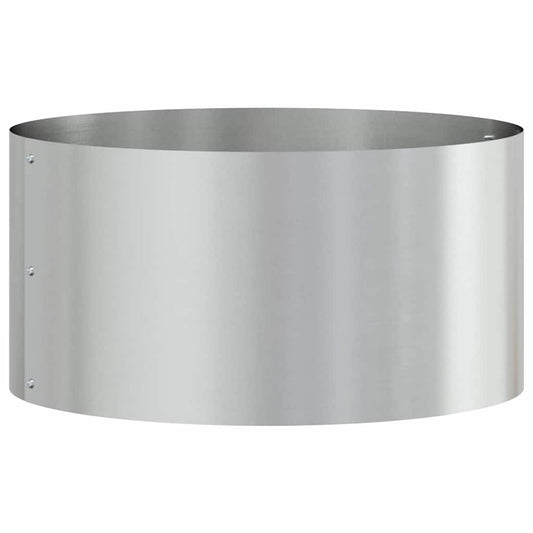 vidaXL Δακτύλιος γλάστρας Ασημί 40 x 40 x 20 cm Επικαλυμμένος Χάλυβας