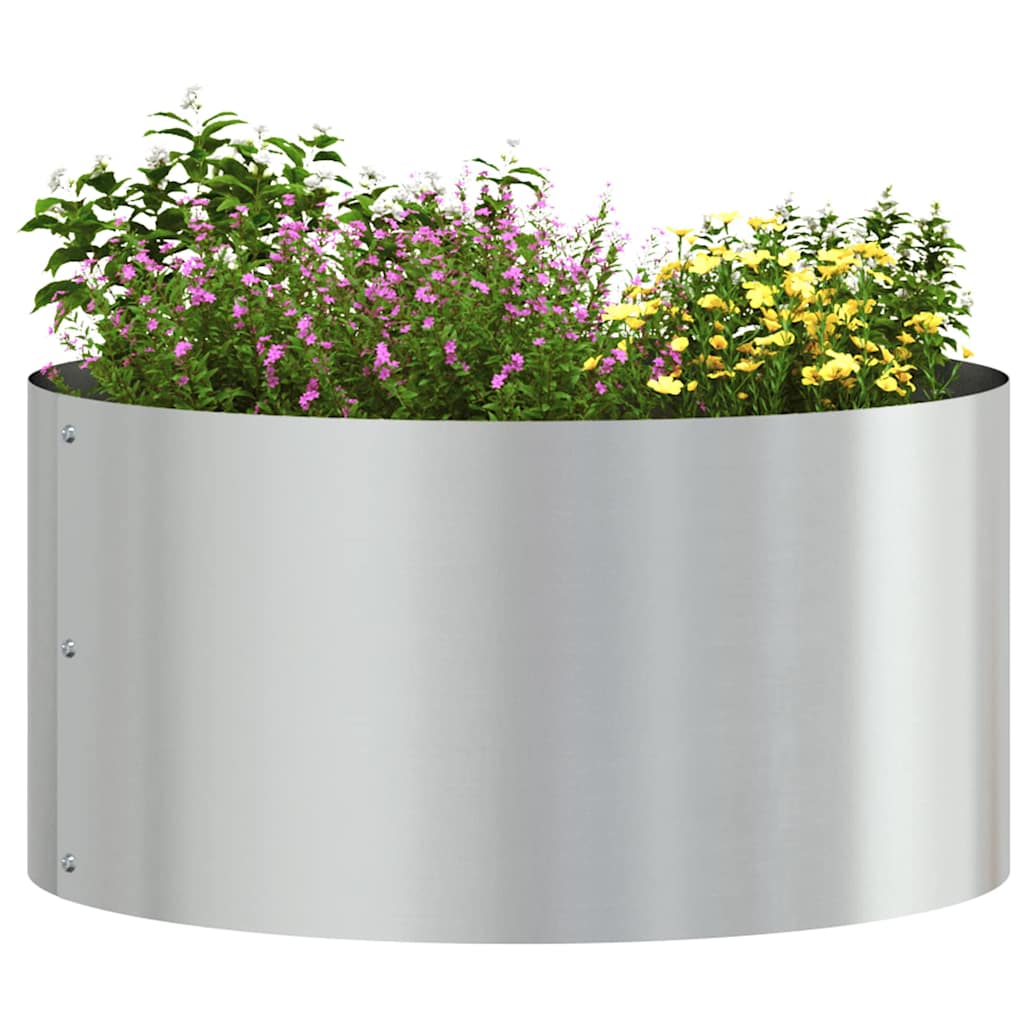 vidaXL Δακτύλιος γλάστρας 5 τμχ. Ασημί 40 x 40 x 20 cm