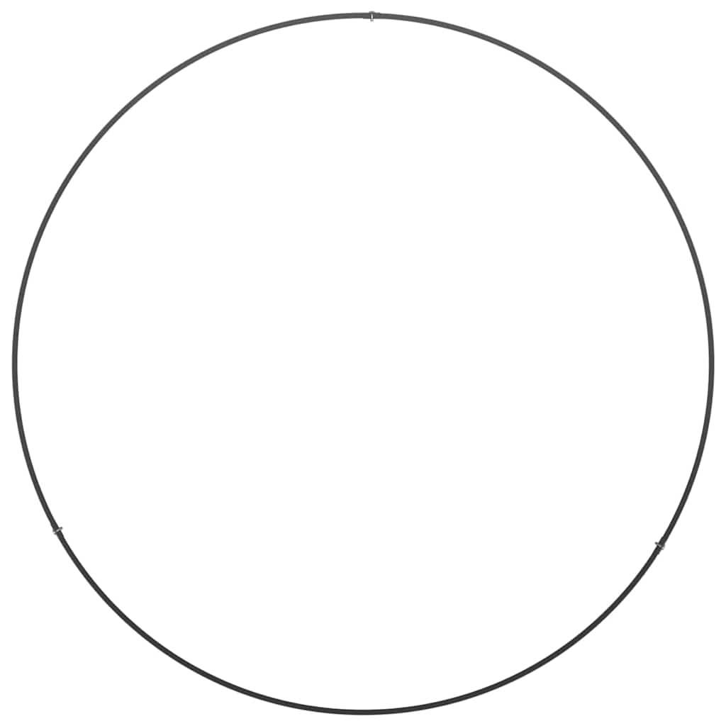 vidaXL Δακτύλιος γλάστρας Μαύρο 80 x 80 x 20 cm Ψυχρής έλασης χάλυβας