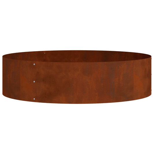 vidaXL Δακτύλιος γλάστρας Σκ rusty 80 x 80 x 20 cm