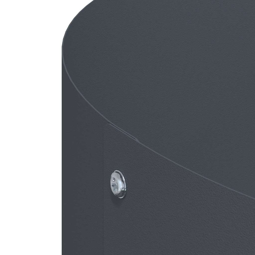 vidaXL Δακτύλιος γλάστρας Ανθρακί 120 x 120 x 20 εκ.